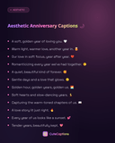 Aesthetic Anniversary Captions