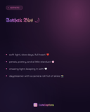 Aesthetic Bios