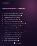 Aesthetic Instagram Pic Captions