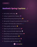 Aesthetic Spring Captions