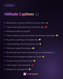 Attitude Captions