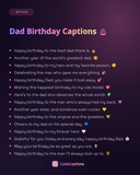 Dad Birthday Captions