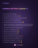 Confident Self Photo Captions