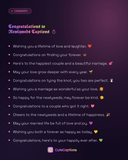 Congratulations to Newlyweds Captions