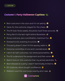 Costume & Party Halloween Captions