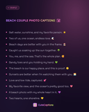 Beach Couple Photo Captions