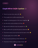 Couple Mirror Selfie Captions