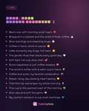 Cute / Cozy Coffee Captions