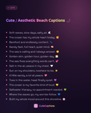 Cute / Aesthetic Beach Captions