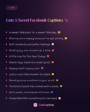 Cute & Sweet Facebook Captions
