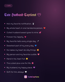 Cute Husband Captions