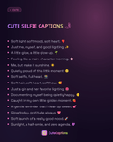 Cute Selfie Captions