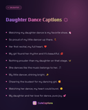 Daughter Dance Captions
