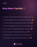 Deep Moon Captions