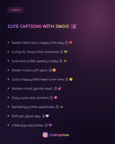 Cute Captions with Emoji
