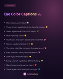 Eye Color Captions