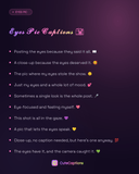 Eyes Pic Captions