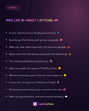 New Car in Family Captions