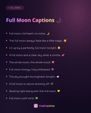 Full Moon Captions
