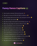 Funny Dance Captions