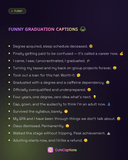Funny Graduation Captions