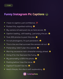 Funny Instagram Pic Captions