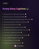Funny Story Captions