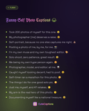 Funny Self Photo Captions