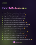 Funny Selfie Captions