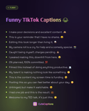Funny TikTok Captions