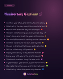 Anniversary Captions