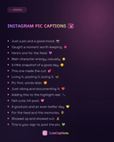 Instagram Pic Captions