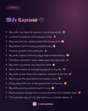 Wife Captions