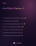 Iced Coffee Captions