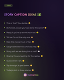 Story Caption Ideas