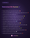 Inspirational Life Captions