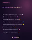 Aesthetic Captions for Instagram