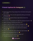 Friends Captions for Instagram