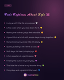 Cute Captions About Life