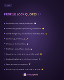 Profile Lock Quotes