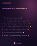 Long-Distance Best Friend Captions