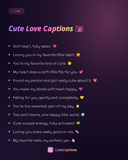 Cute Love Captions