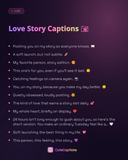 Love Story Captions