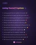 Loving Yourself Captions