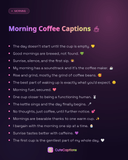 Morning Coffee Captions