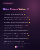 Mother-Daughter Captions