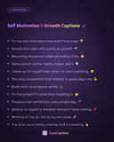 Self Motivation & Growth Captions