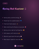 Spring Nail Captions