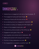 Engagement Party & Ceremony Captions