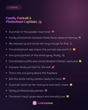 Family Portrait & Photoshoot Captions